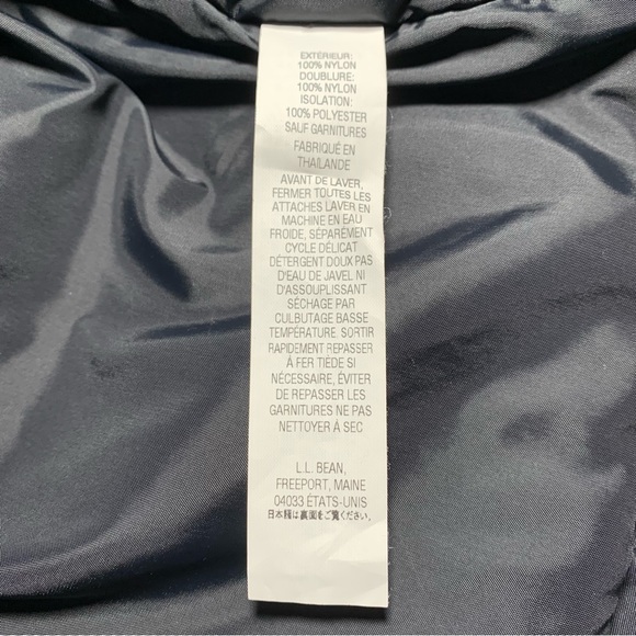 L. L. Bean Women’s Parka Jacket Coat Dark Blue / Black size Large Winter Snow - Picture 14 of 16